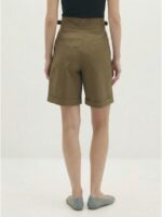 Bermudas khaki con cinturón en la cintura Paolina - Imagen 4