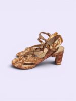 Sandalia piel print - Imagen 3